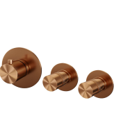 Brauer Copper Inbouwthermostaatset met Baduitloop en Staafhanddouche